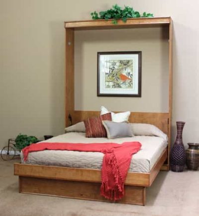 Portola Wall Bed Open with Bed - Wallbeds n More Scottsdale