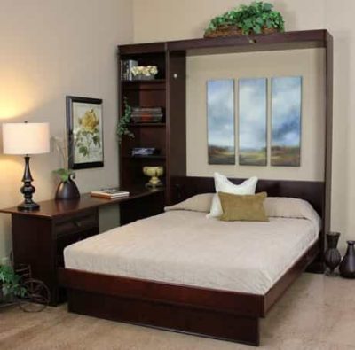 Portola Wall Bed with Desk Open - Wallbeds n More Scottsdale