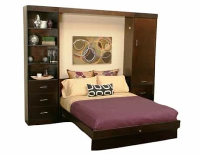 Euro Wall Bed With Piers Closed - Wallbeds n More Scottsdale