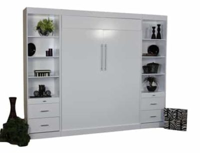 Euro Wall Bed White Closed - Wallbeds n More Scottsdale