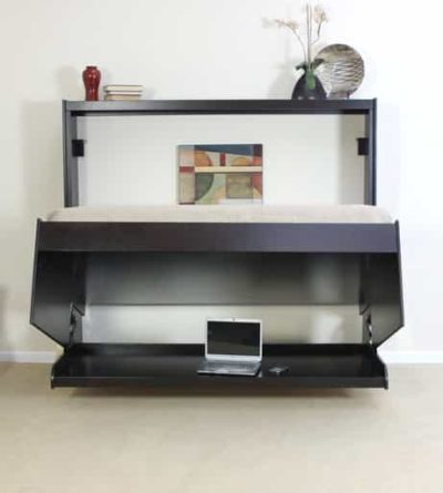 Hidden Bed with No Hutch in Black - Scottsdale Wallbeds n More
