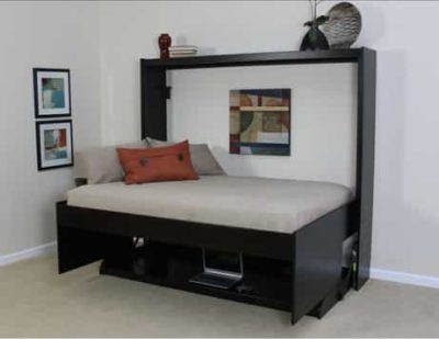 Hidden Bed no Hutch In Black - Wall Beds n More Scottsdale