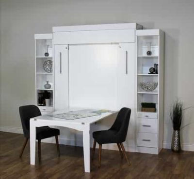 Euro Deluxe Murphy Bed Closed in White - Wallbeds n More Scottsdale